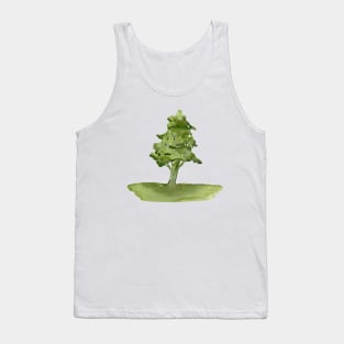 Pine tree. Watercolor Tree. Watercolor Pine, pine tree art Tank Top